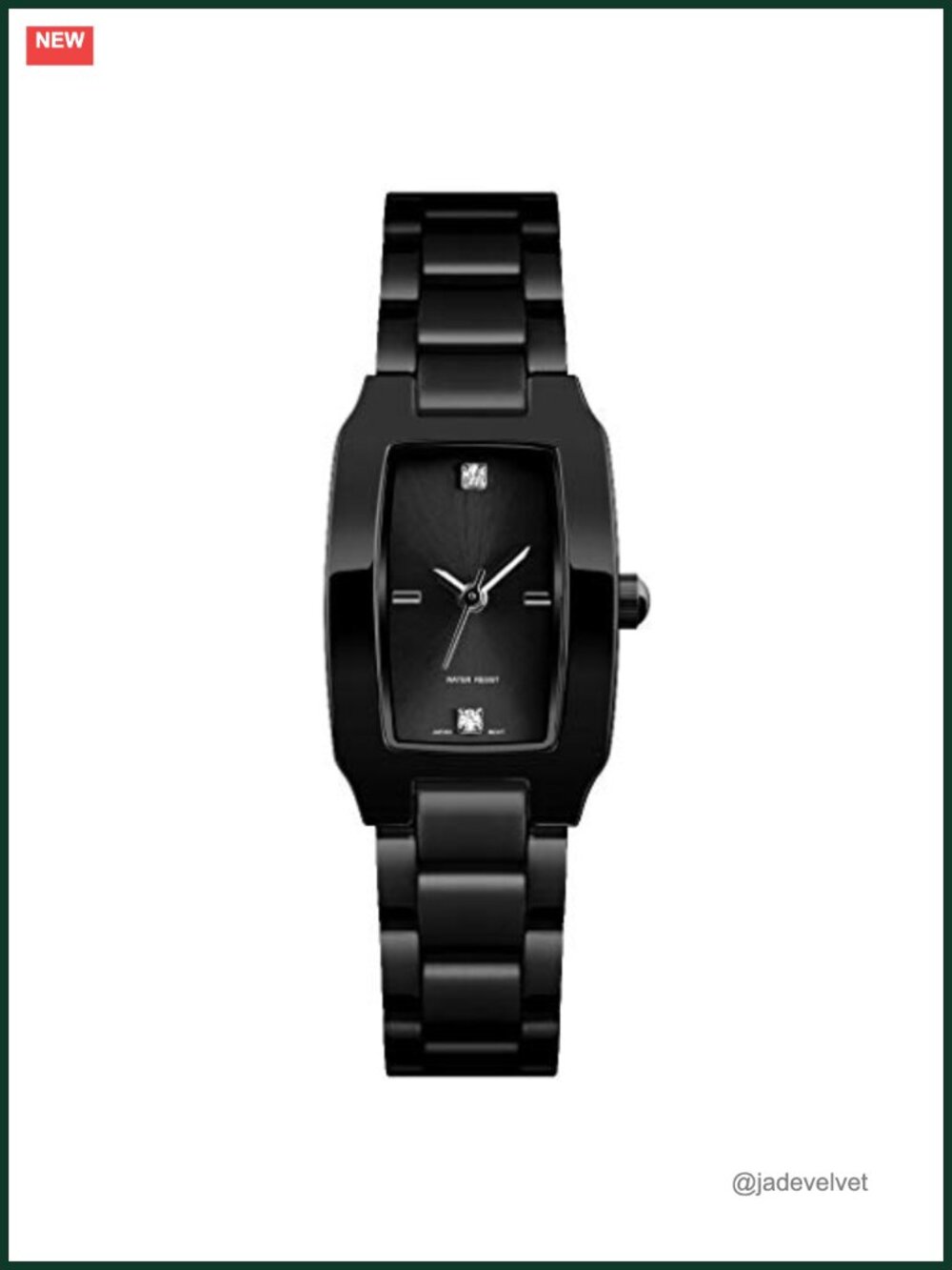 Women's Dainty Slim Square Analog Wrist Watch Waterproof Stainless Steel